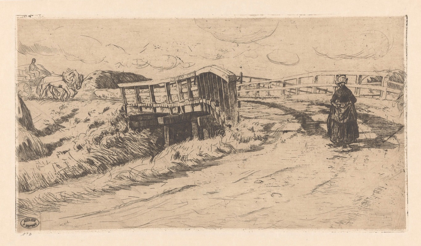 Pieter Dupont - Landweg met brug