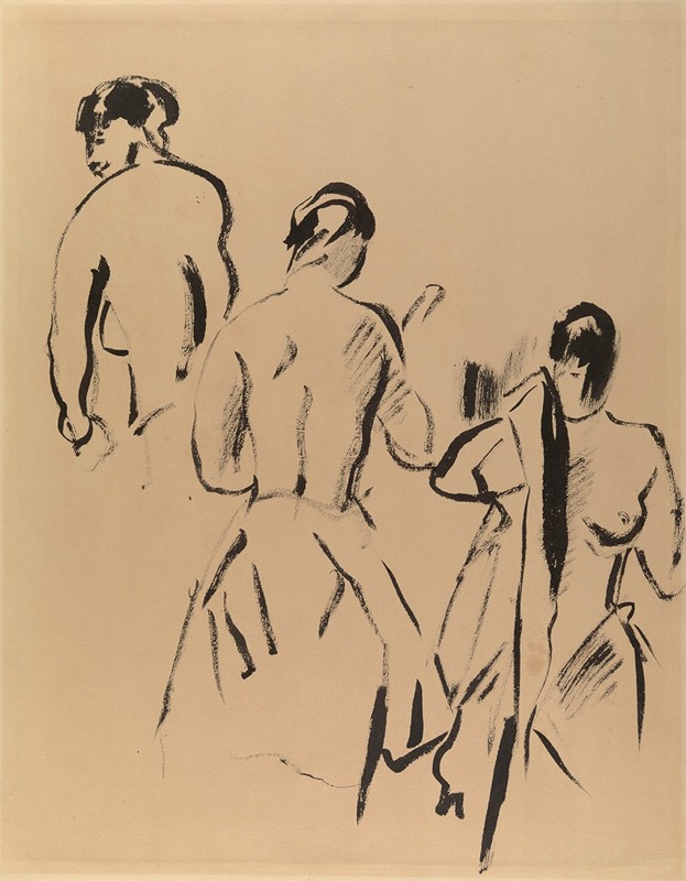 Rik Wouters - Study with Three Nudes