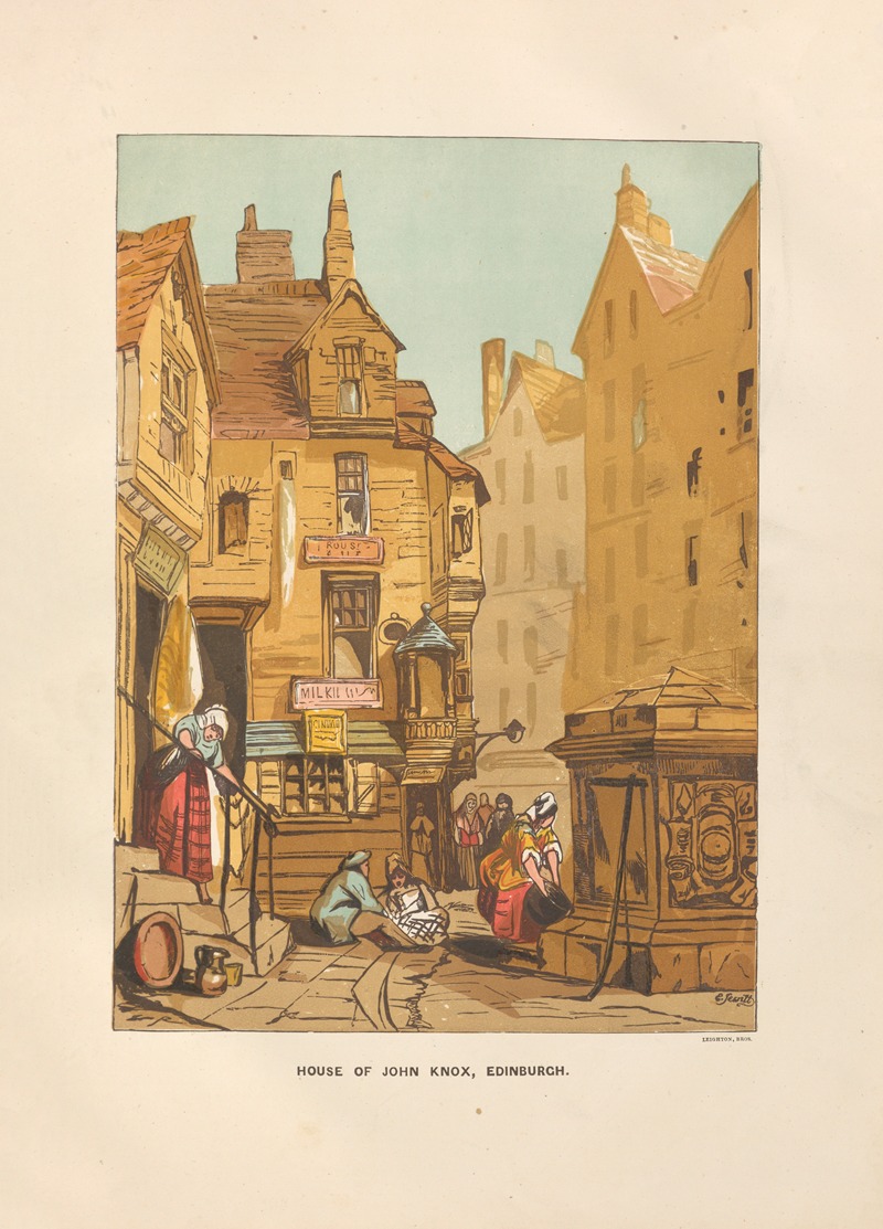 Charles Knight - House Of John Knox, Edinburgh