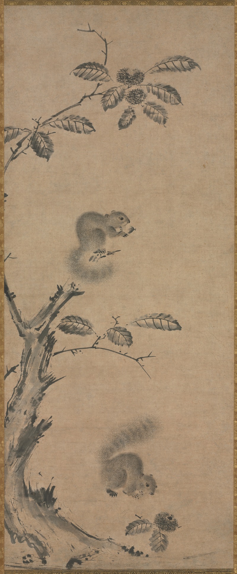 Ge Shuying - Squirrels on the Chestnut Tree