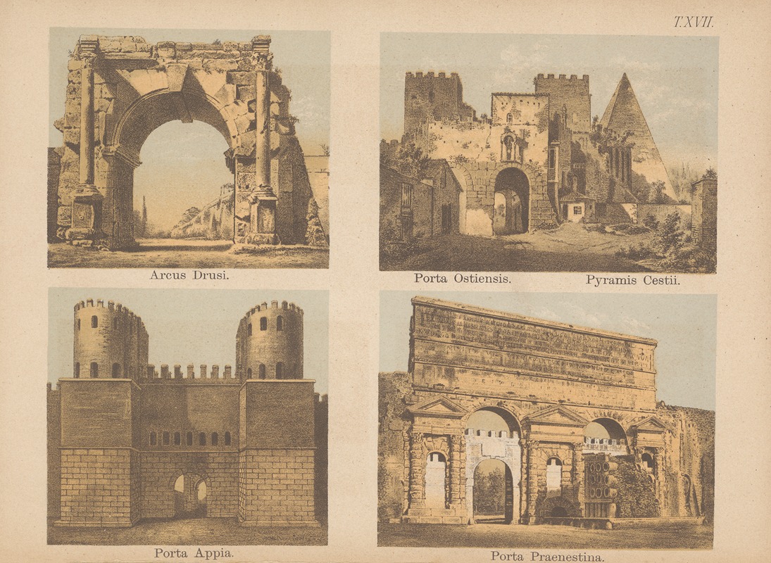 Christoph Ziegler - Arcus Drusi, Porta Ostiensis, Porta Appia, Porta Praenestina