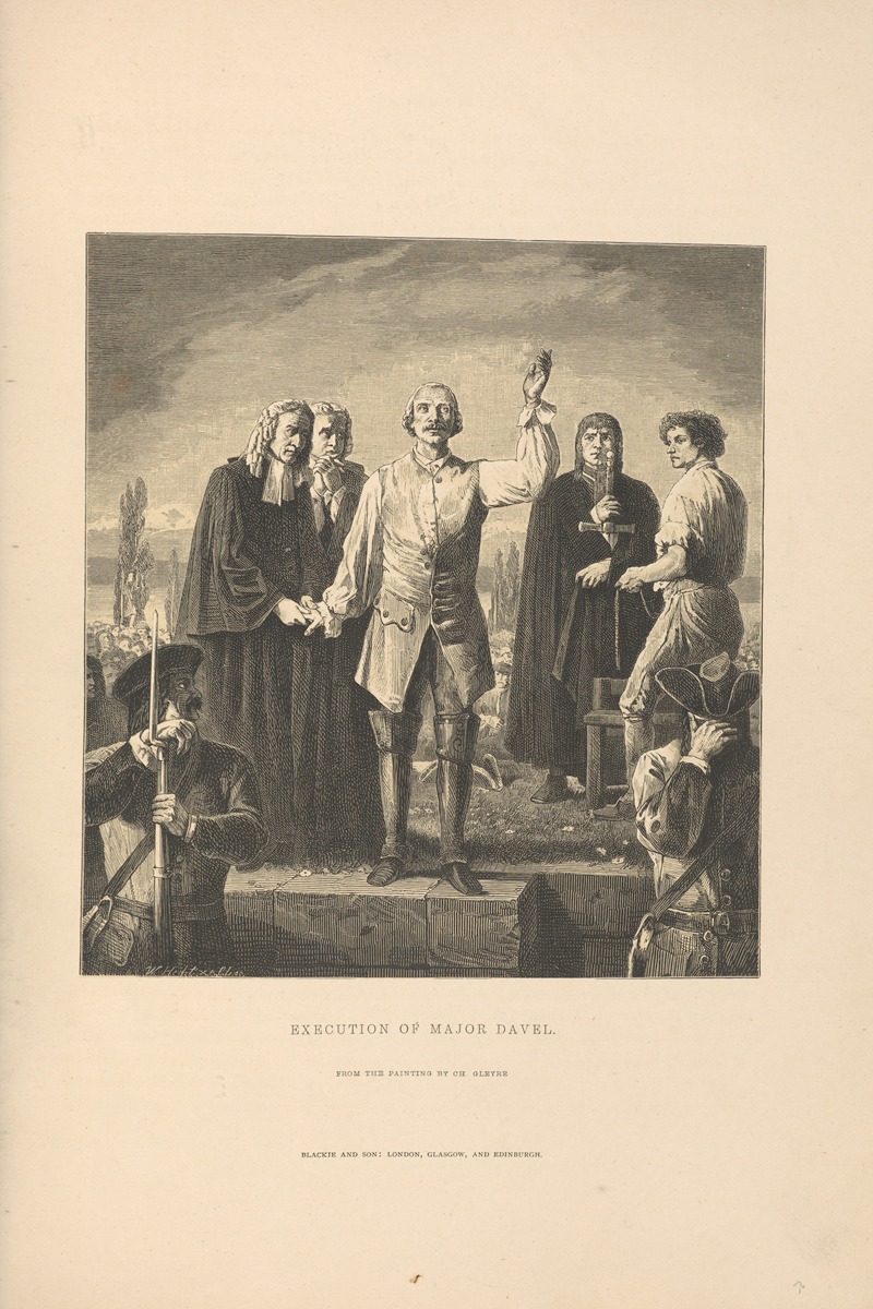 Theodor Gsell Fels - Ch.‎ ‎Gleyre – The‎ ‎Execution‎ ‎of‎ ‎Major‎ ‎Davel