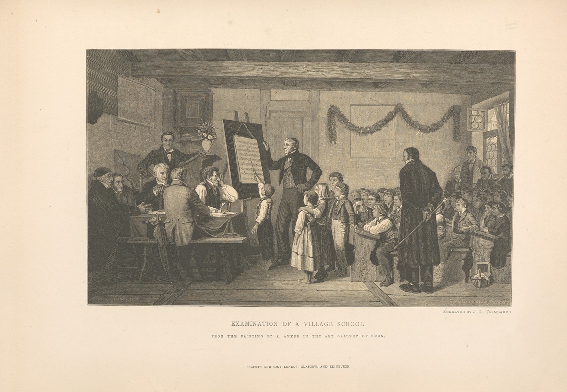 Theodor Gsell Fels - A.‎ ‎Anker – Examination‎ ‎of‎ ‎a‎ ‎Village‎ ‎School