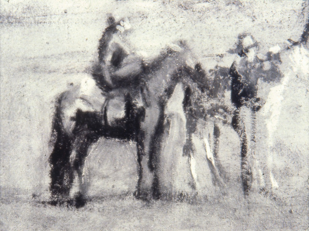 Thomas Eakins - Study for ‘Cowboys in the Badlands’