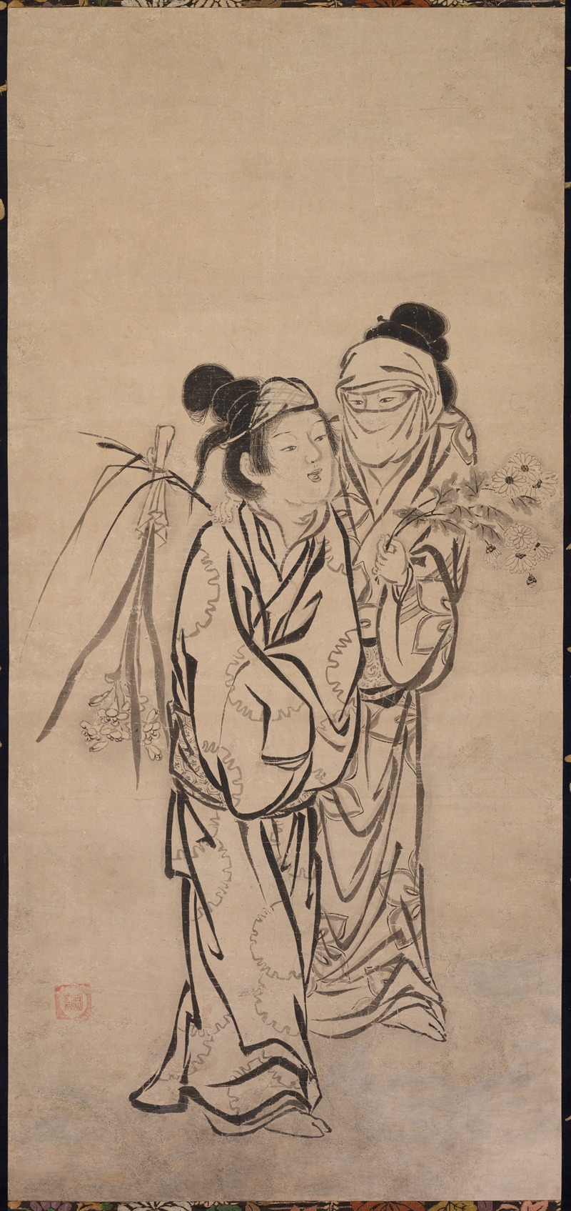 Hasegawa Sōen - A Couple