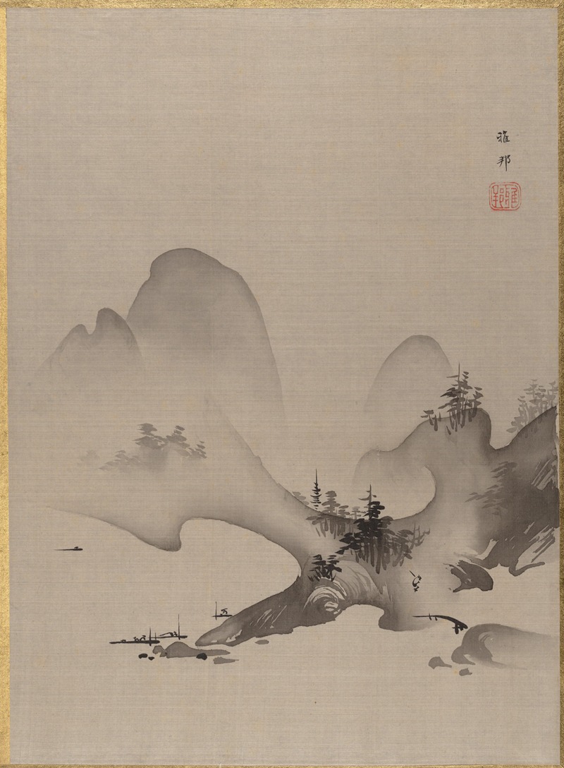 Hashimoto Gahō - Lake and Mountains