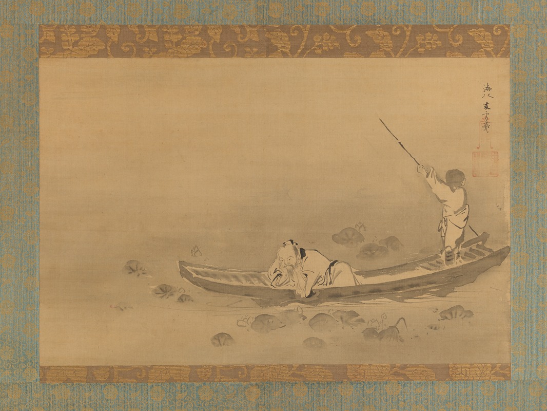 Kaihō Yūsetsu - Zhou Maoshu Admiring Lotuses