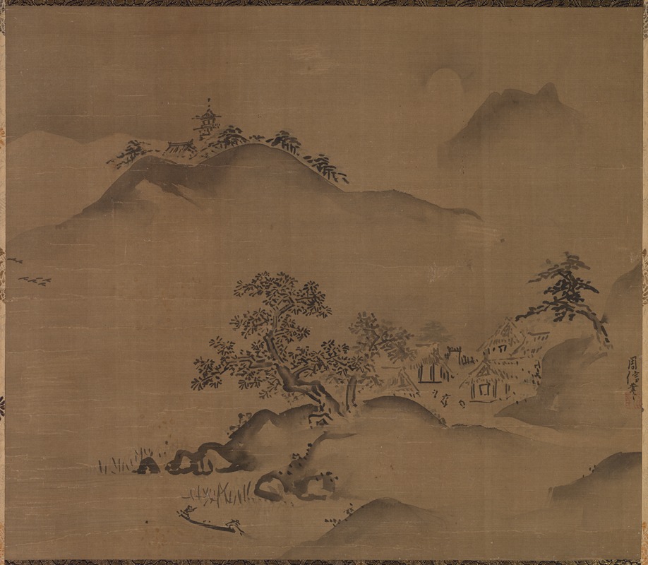 Kano Chikanobu - Chinese Landscape