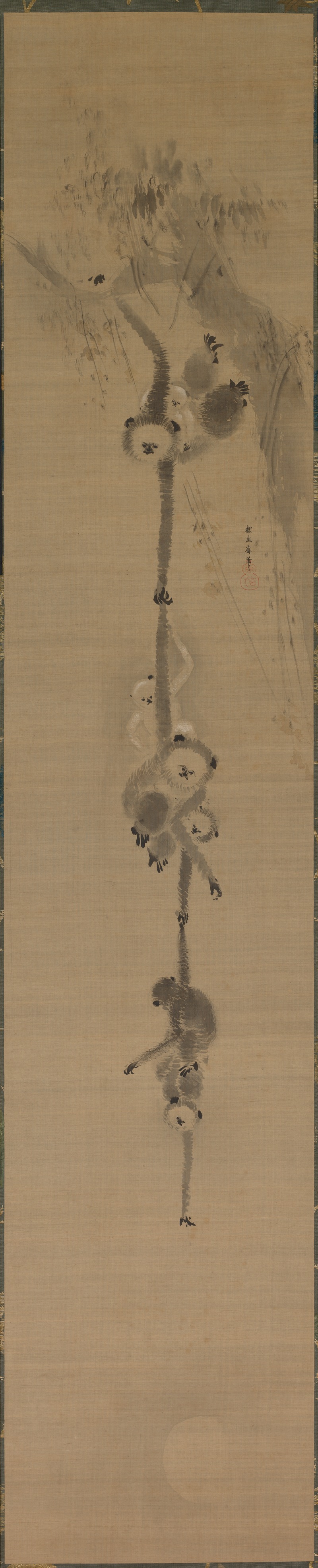 Kano Tan’yū - Gibbons Reaching for the Moon