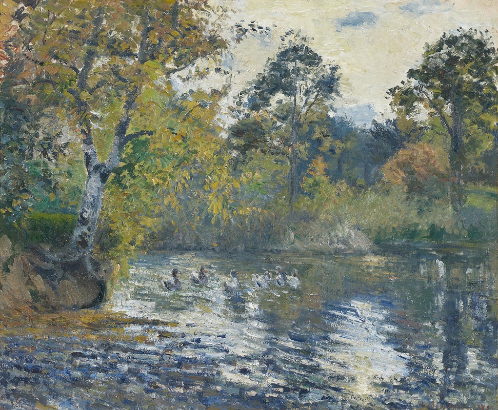 L'Étang de Montfoucault - Artvee