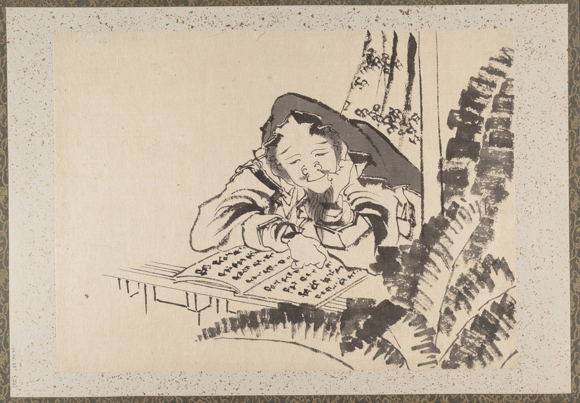 Katsushika Hokusai - Album of Sketches by Katsushika Hokusai and His Disciples Pl.22