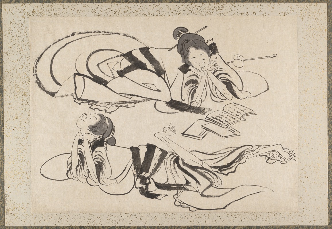 Katsushika Hokusai - Album of Sketches by Katsushika Hokusai and His Disciples Pl.25