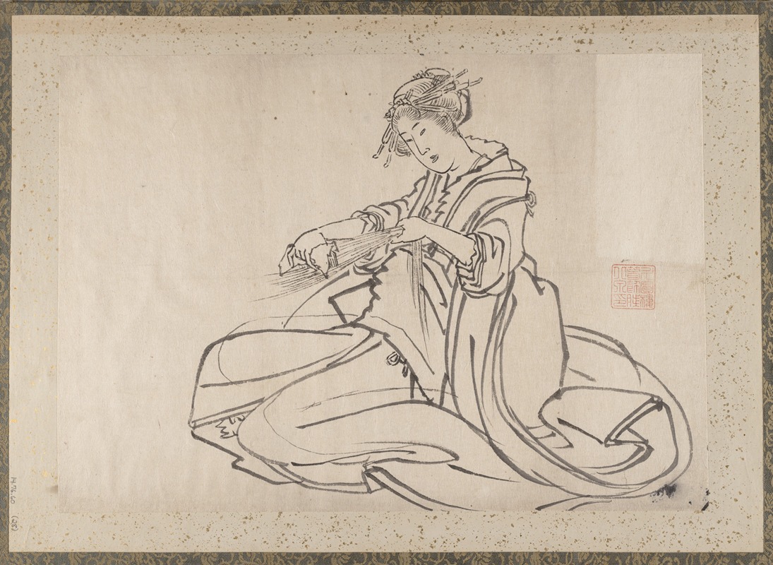 Katsushika Hokusai - Album of Sketches by Katsushika Hokusai and His Disciples Pl.28