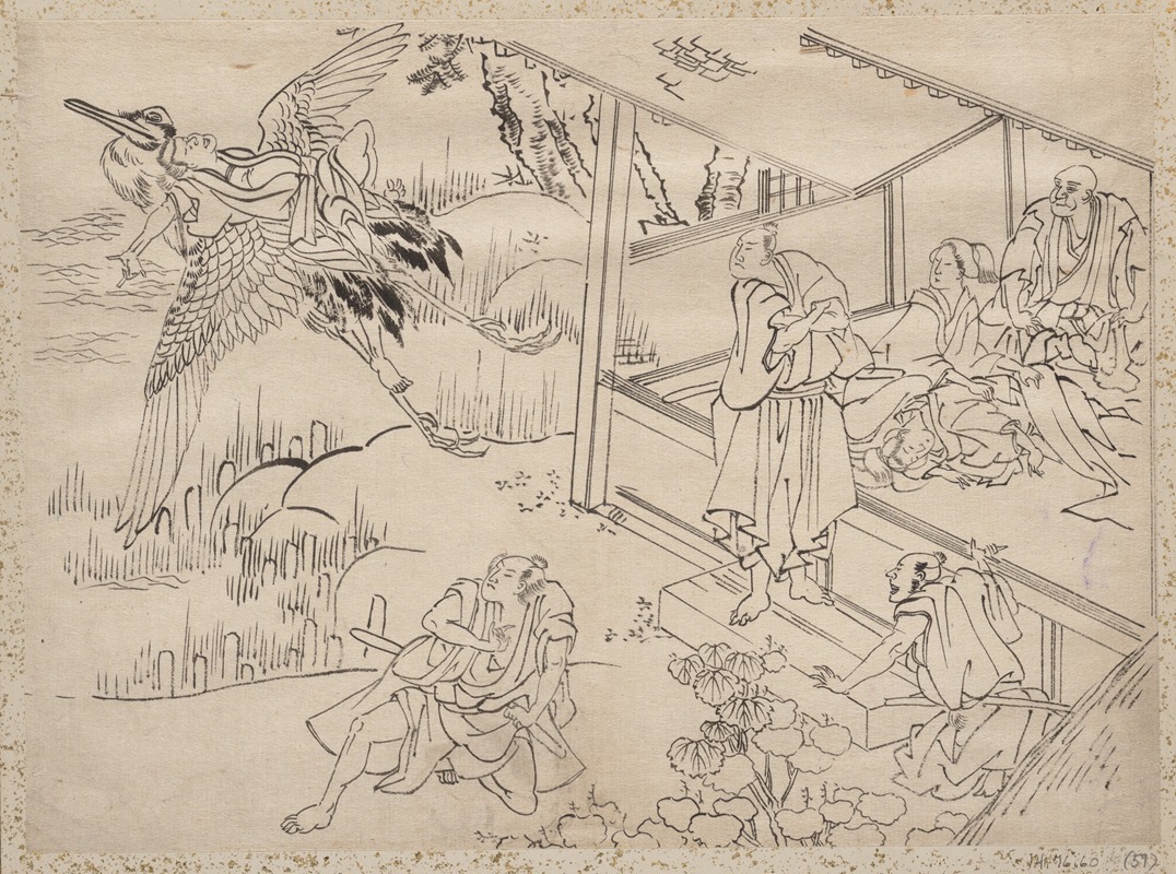 Katsushika Hokusai - Album of Sketches by Katsushika Hokusai and His Disciples Pl.59