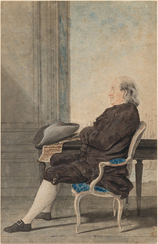 Louis Carrogis Carmontelle - Benjamin Franklin