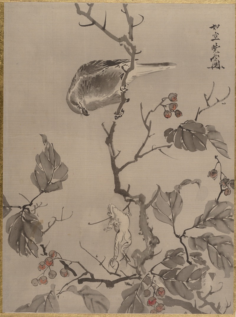 Kawanabe Kyōsai - Bird and Frog