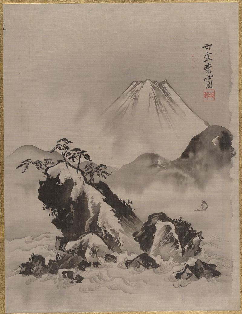 Kawanabe Kyōsai - Mount Fuji