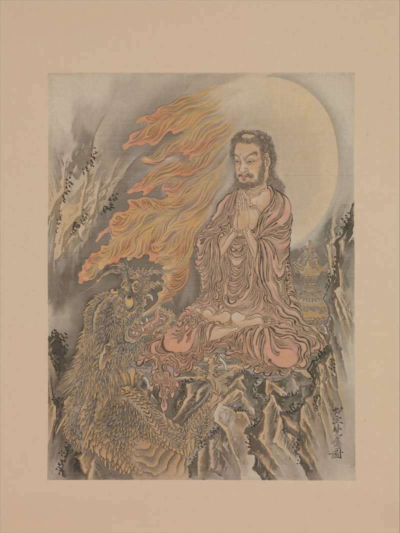 Kawanabe Kyōsai - Shakyamuni Subjugating Demons