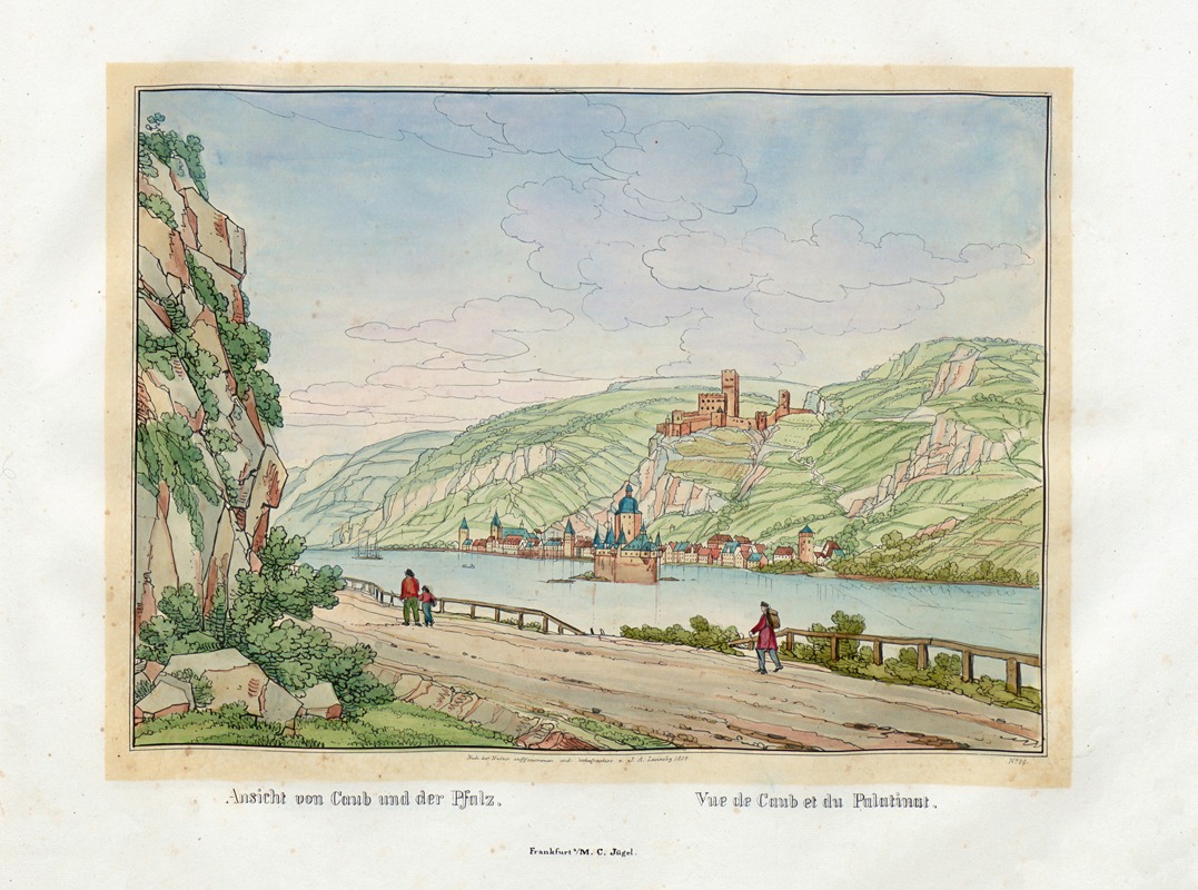 Caub Vue de Caub et du Palatinat - Artvee