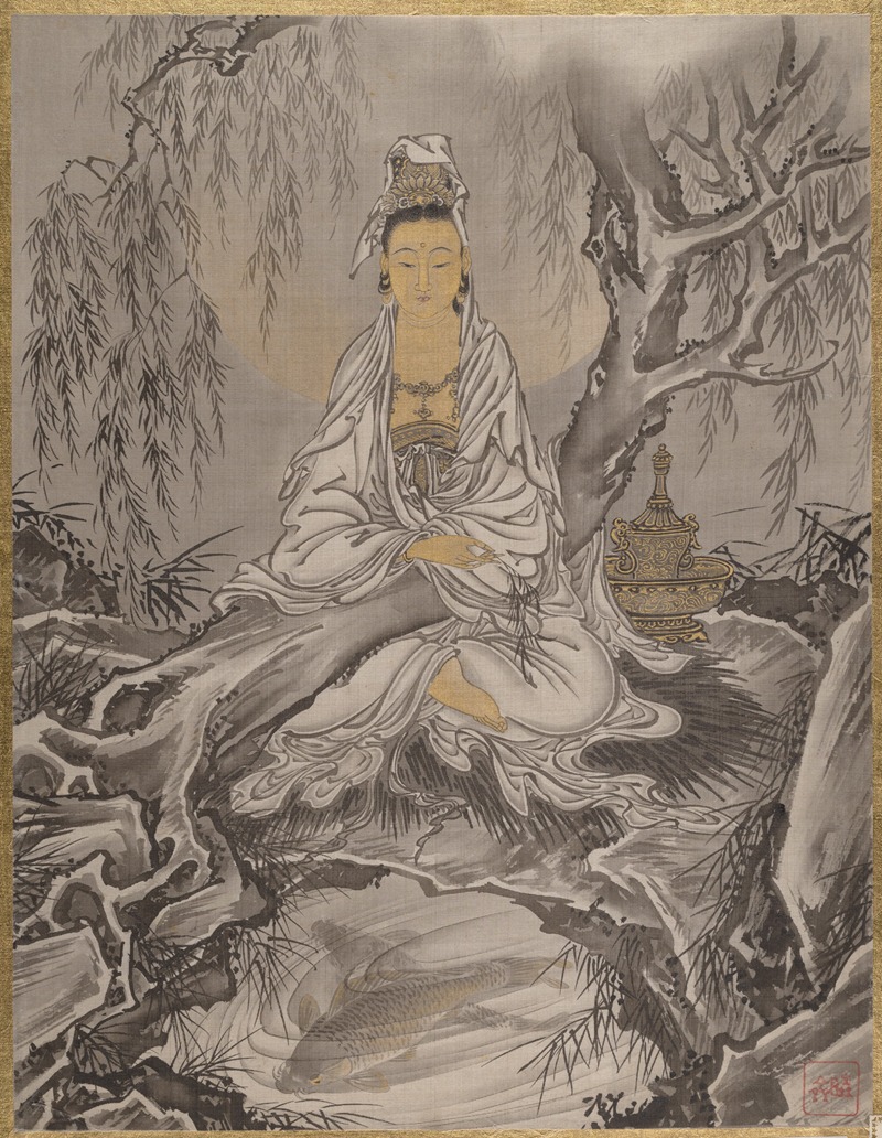 Kawanabe Kyōsai - White-Robed Kannon