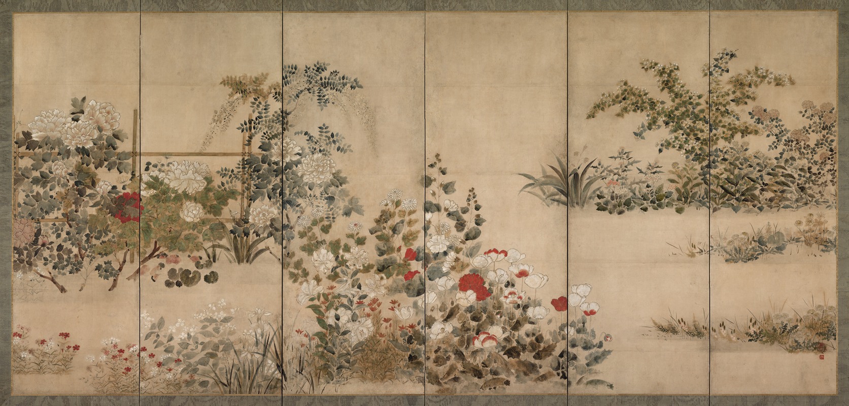 Kitagawa Sōsetsu - Flowers and Grasses