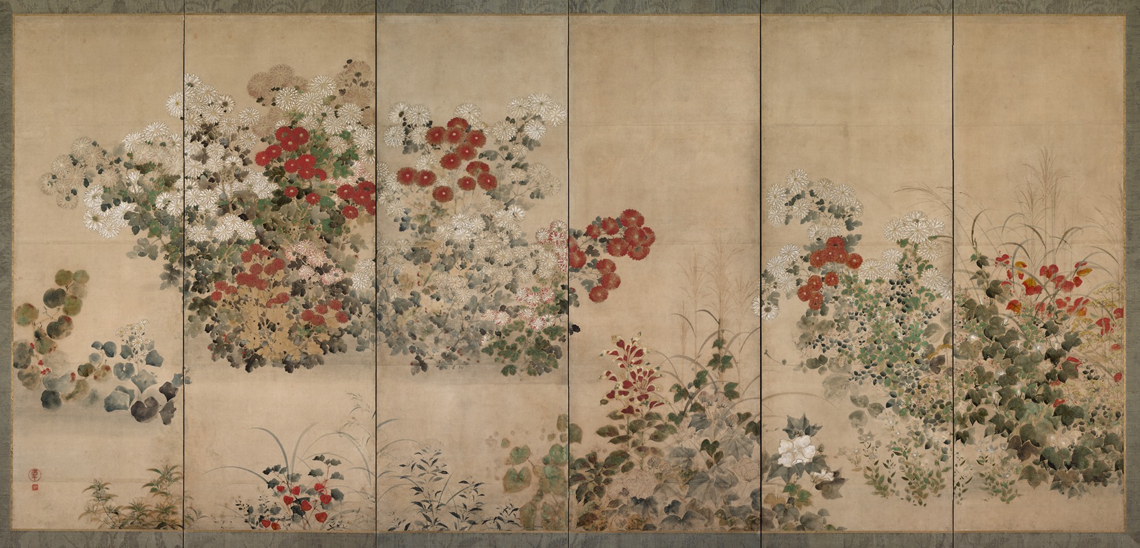 Kitagawa Sōsetsu - Flowers and Grasses