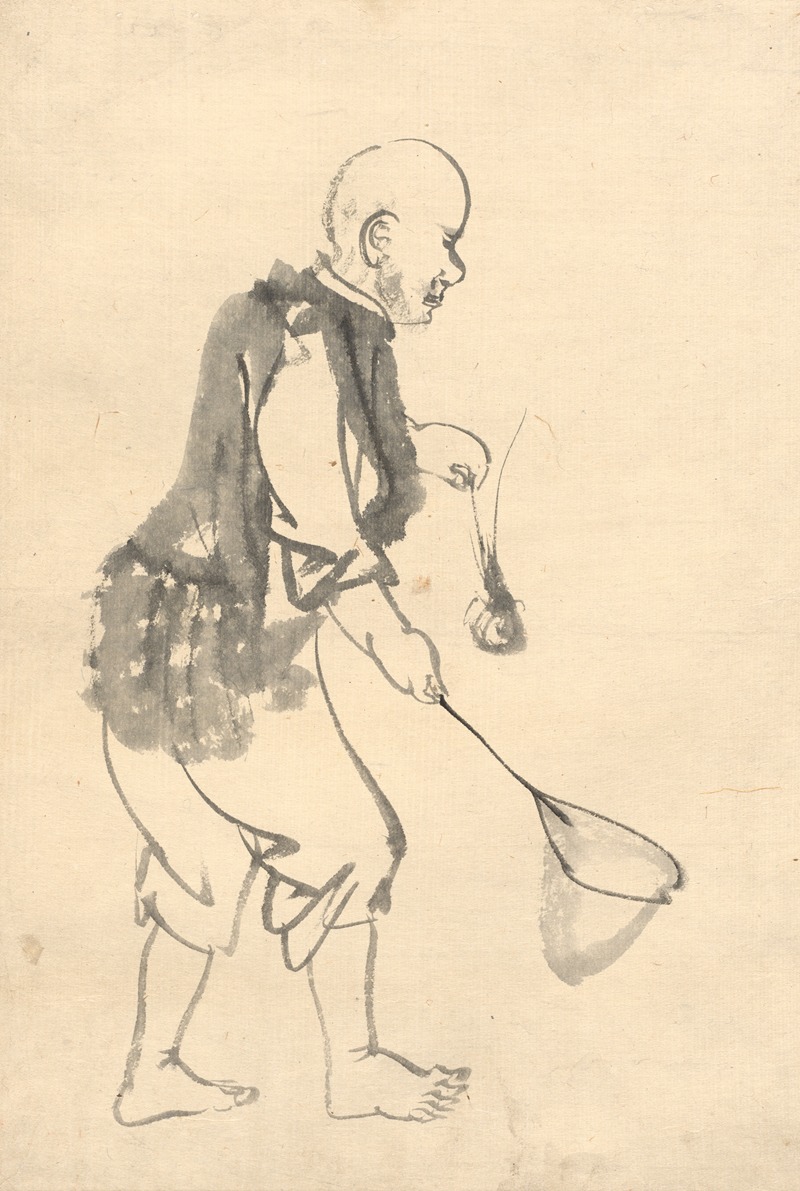 Kōno Bairei - The Shrimp Fisherman