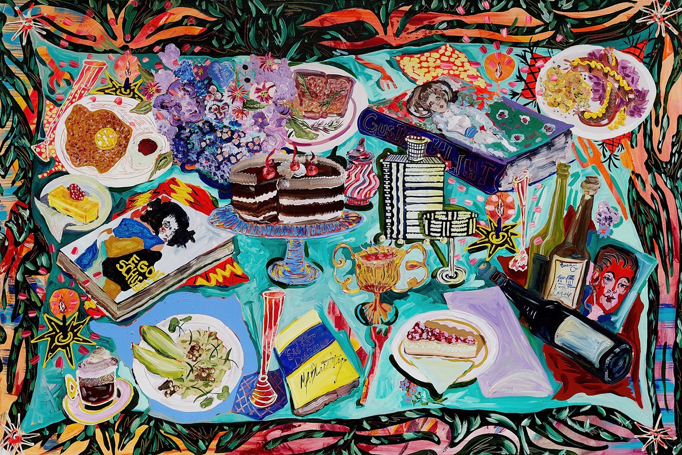 Coffee with Klimt (Café Sabarsky) by Kate Pincus-Whitney - Artvee