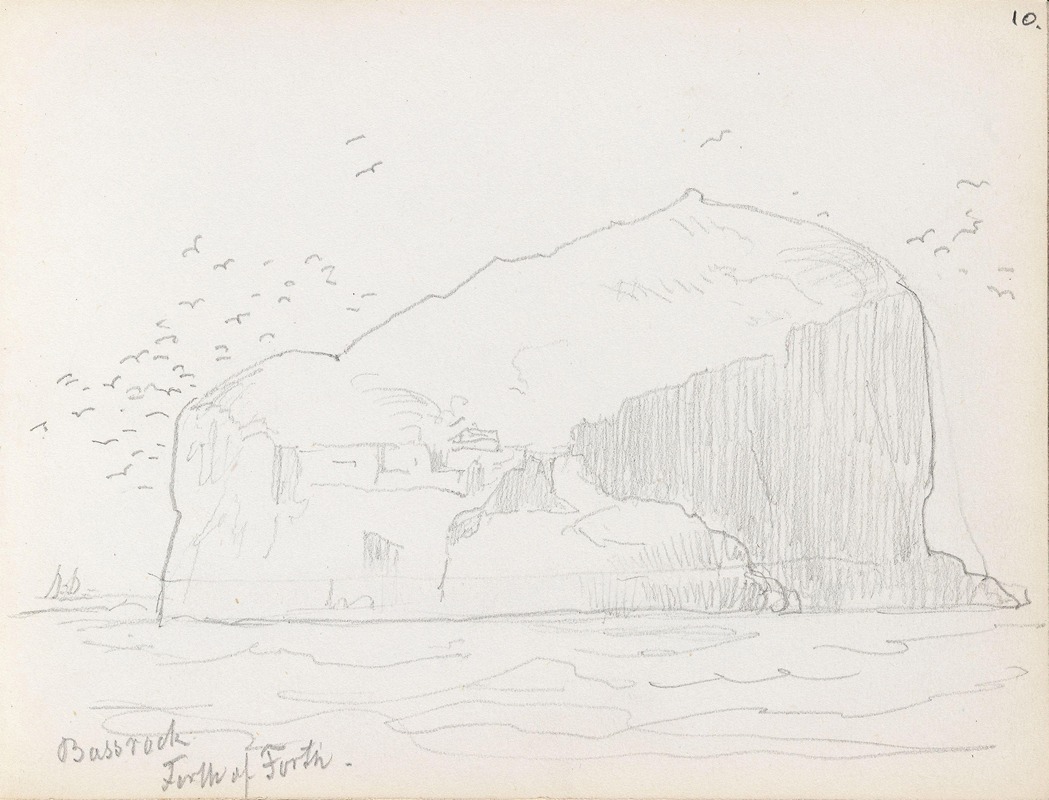 Adolph Tidemand - Bass Rock, Firth of Forth