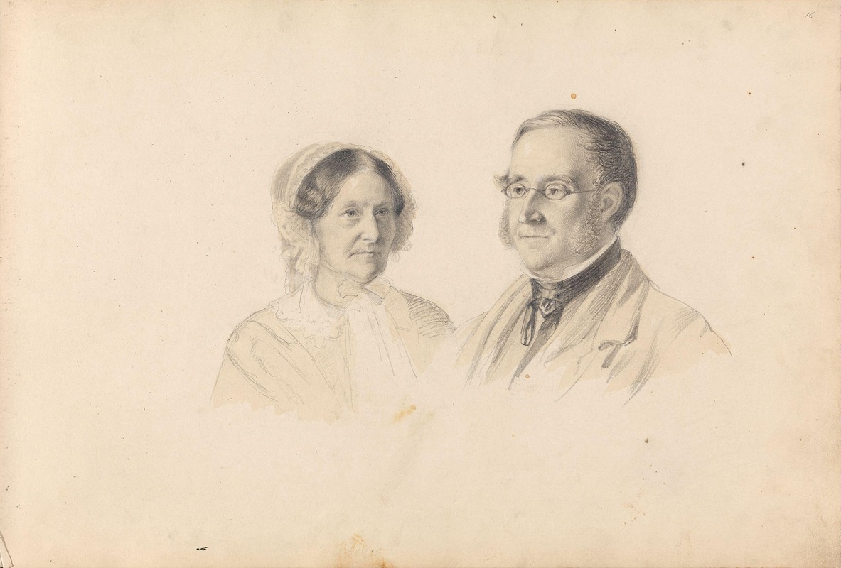 Adolph Tidemand - Double portrait