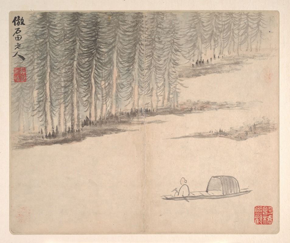 Mei Qing - Landscapes after Ancient Masters Pl.07