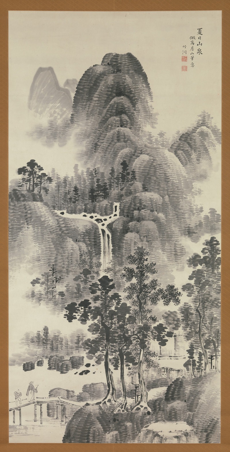 Nakabayashi Chikutō - Mountain Stream on a Summer Day