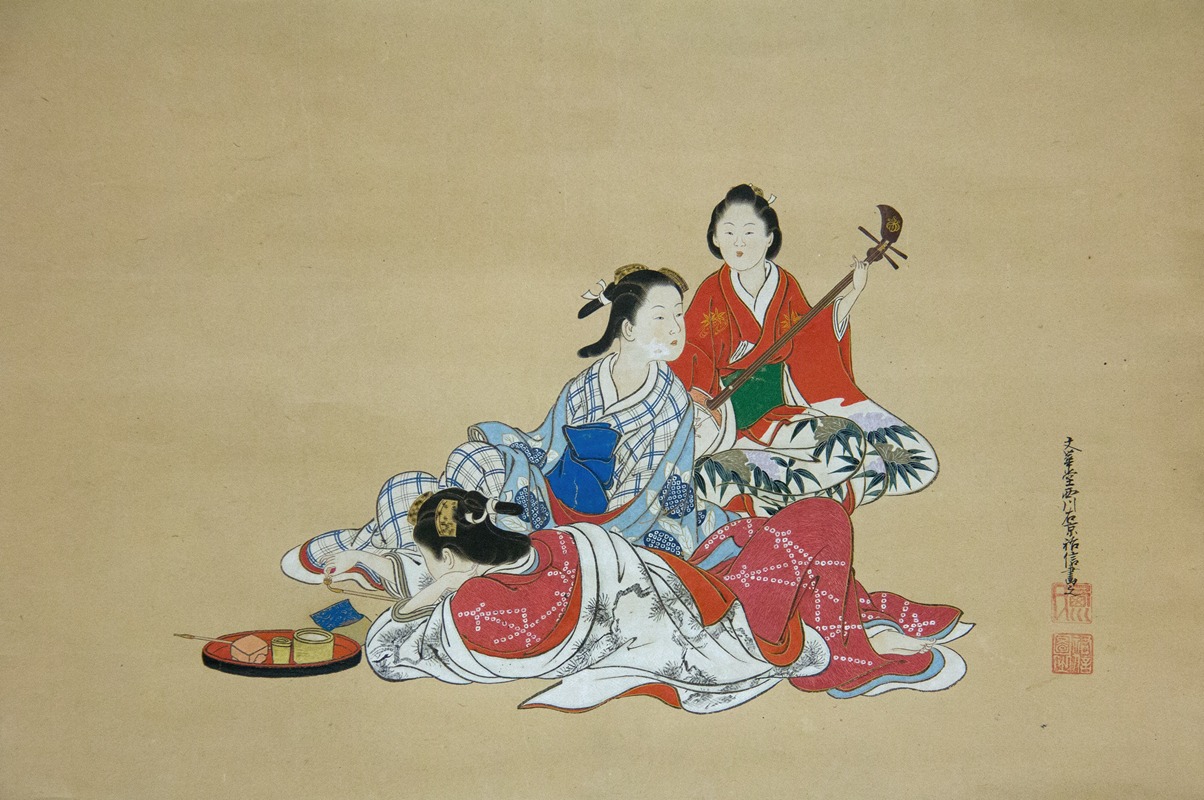 Nishikawa Sukenobu - Three Beauties