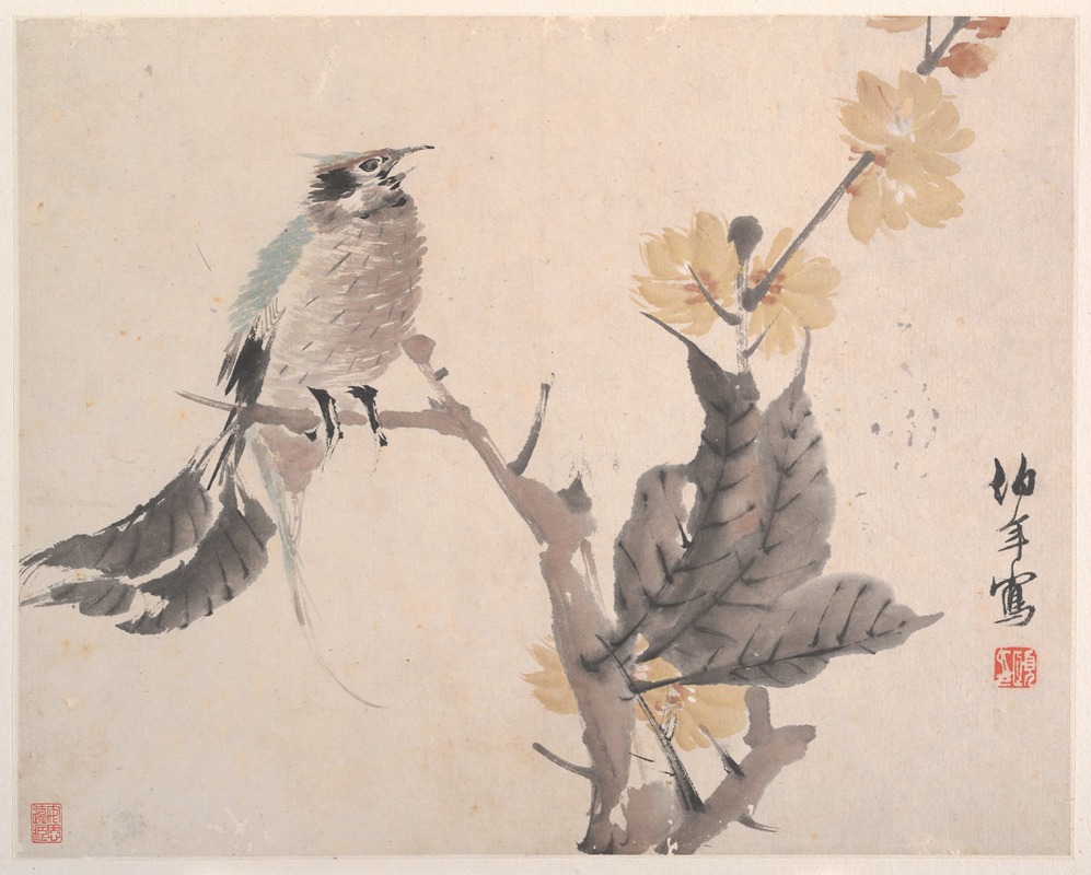 Ren Yi - Animals, Flowers and Birds Pl.4