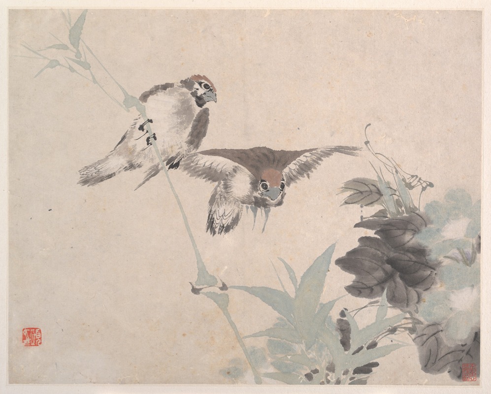 Ren Yi - Animals, Flowers and Birds Pl.6