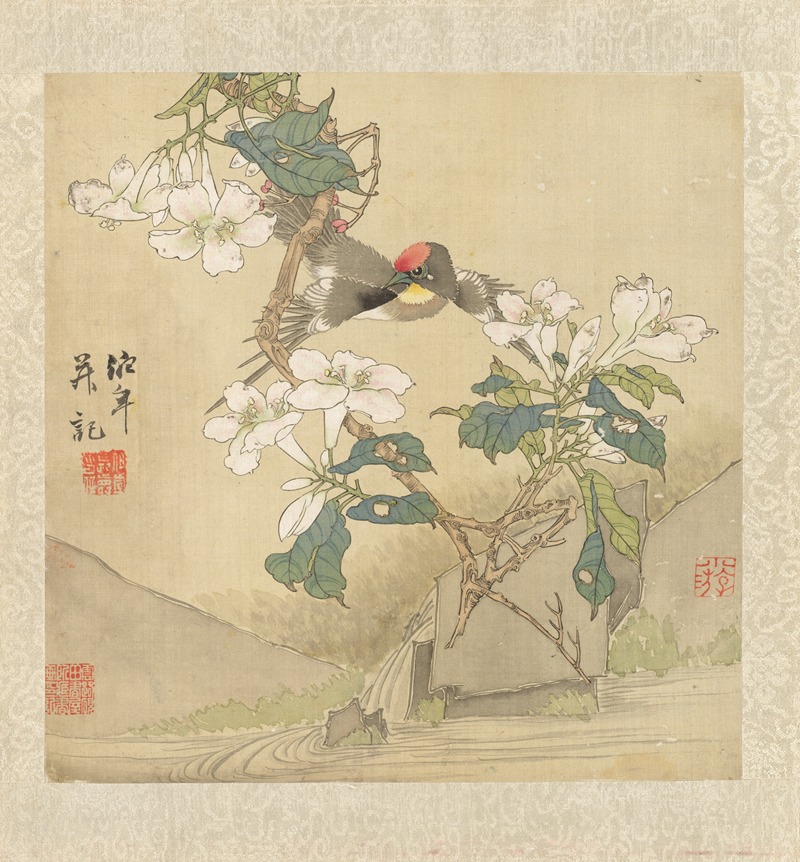 Flowers and Birds Pl.1 by Ren Yi - Artvee