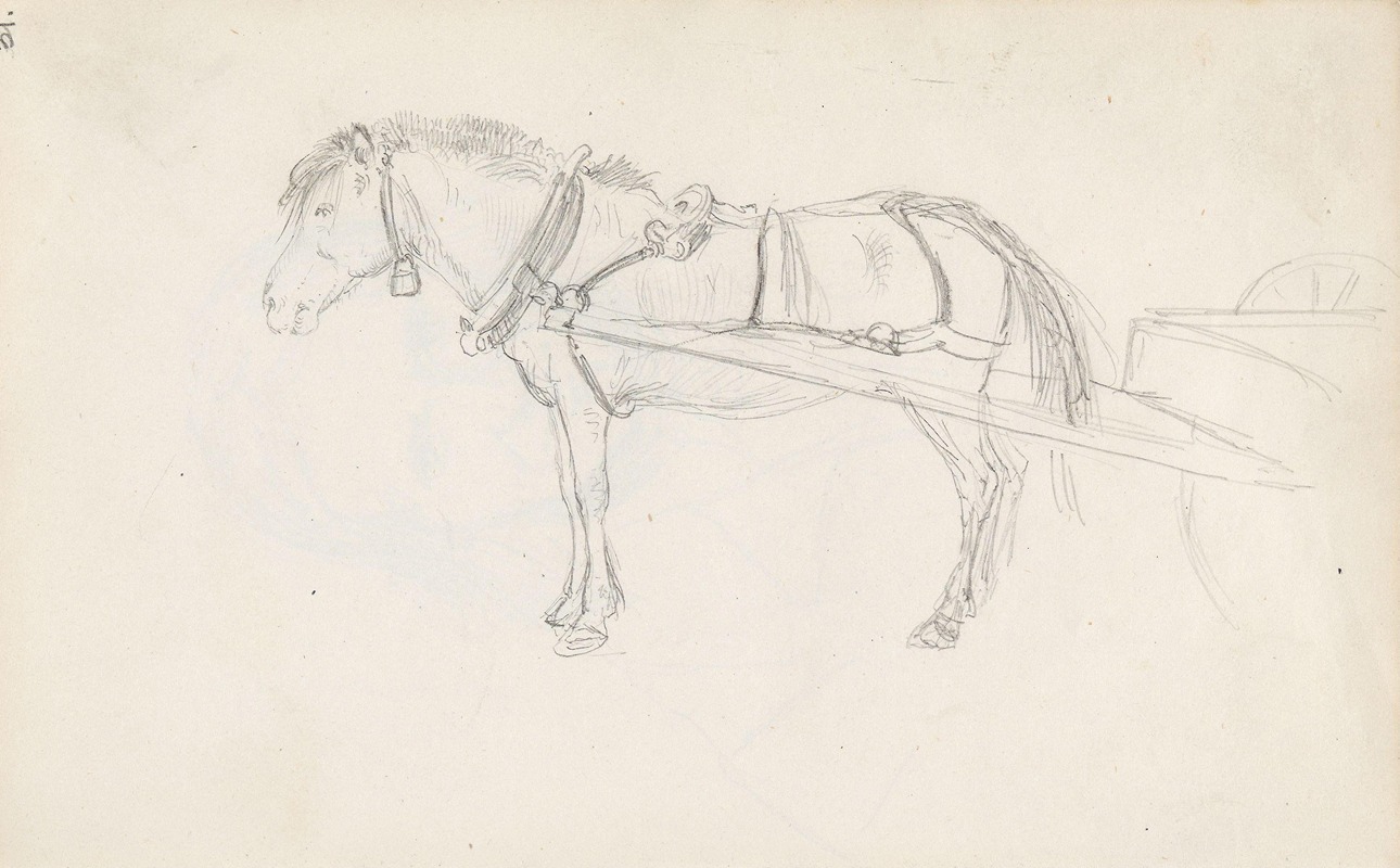 Adolph Tidemand - Horse and cart