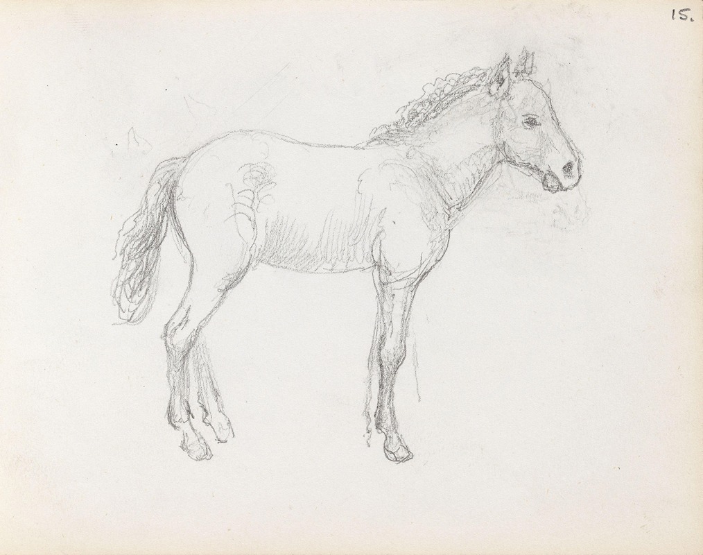 Adolph Tidemand - Horse study