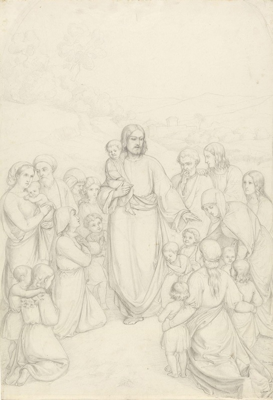 Adolph Tidemand - Jesus blesses the children
