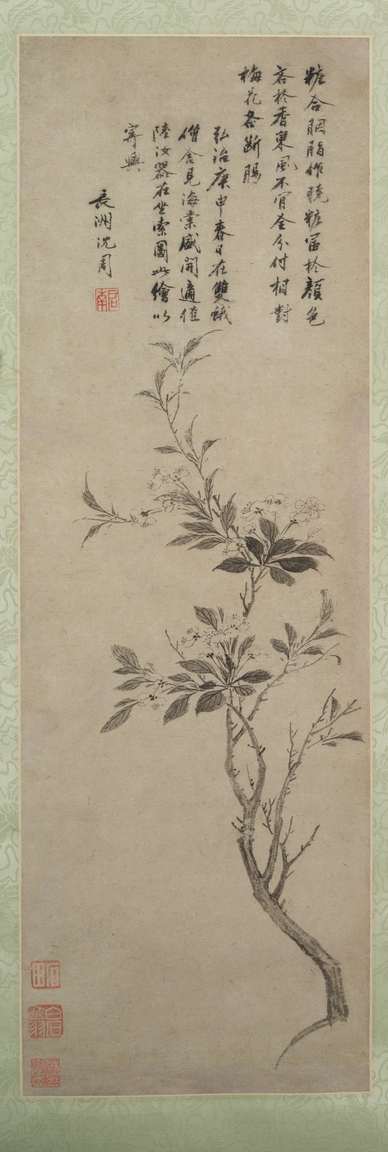 Shen Zhou - Flowering Crab Apple