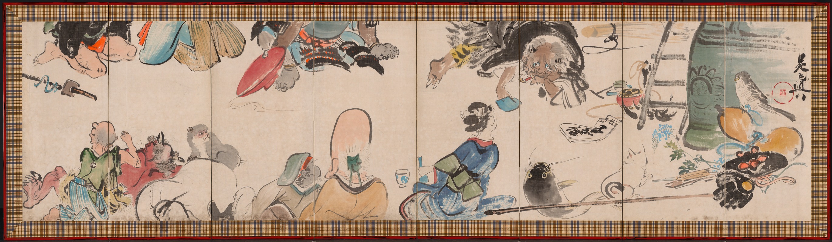 Shibata Zeshin - Gathering of Otsu-e Subjects