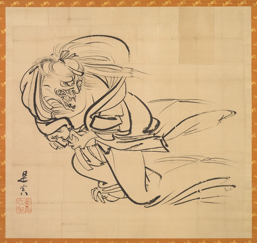 Shibata Zeshin - Sketch of Ibaraki-dōji