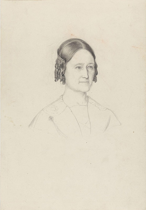Adolph Tidemand - Kunstnerens kone, Johanne Tidemand