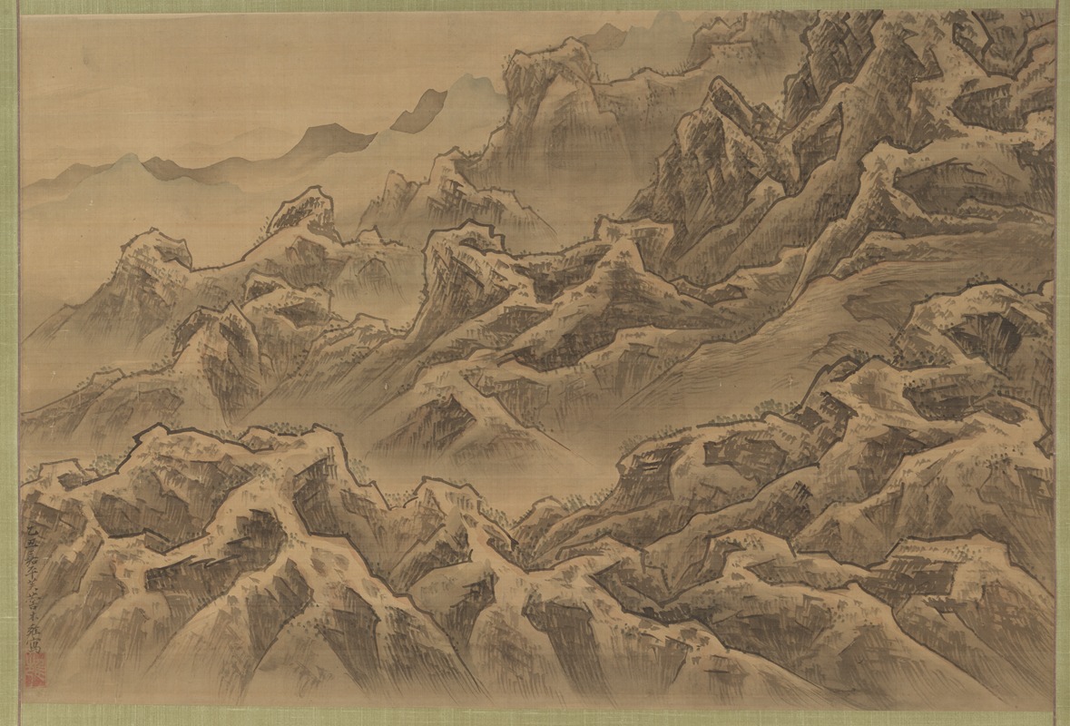 Suzuki Fuyō - Mountains and Ravine