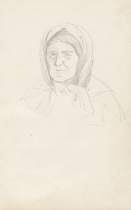 Adolph Tidemand - Kvinneportrett