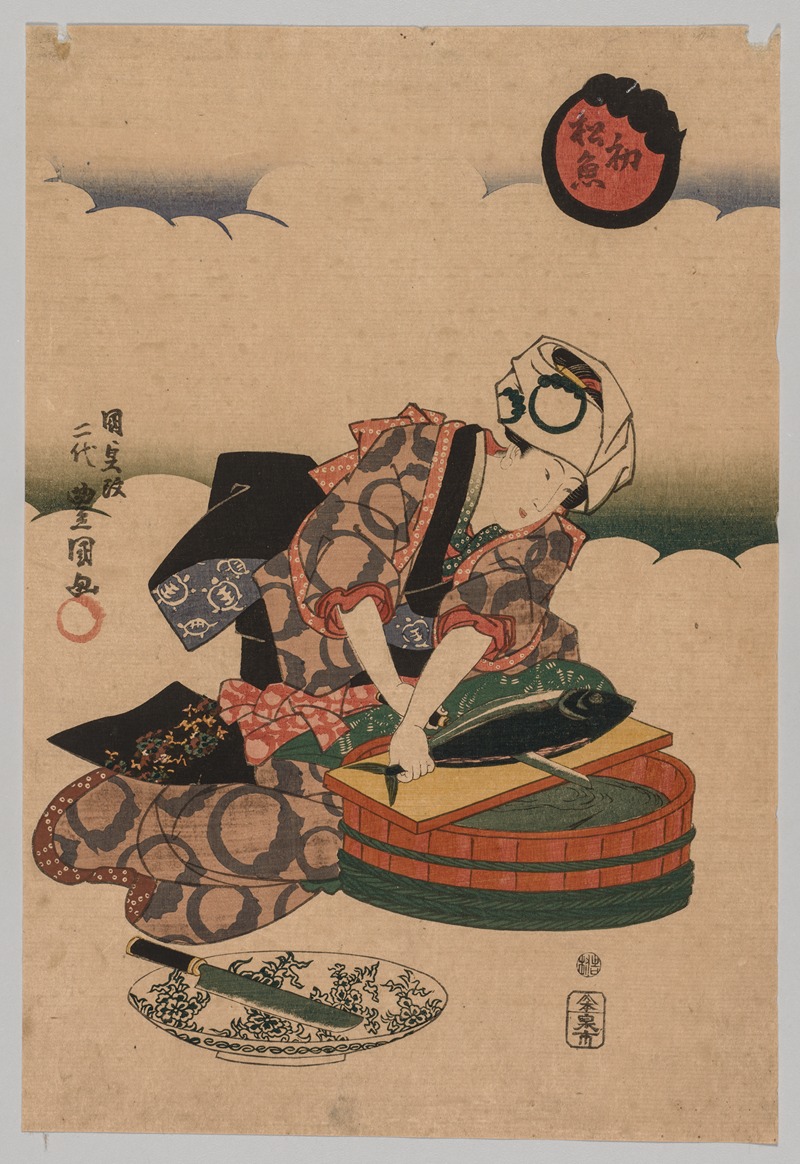 Utagawa Kunisada (Toyokuni III) - First Bonito of the Year