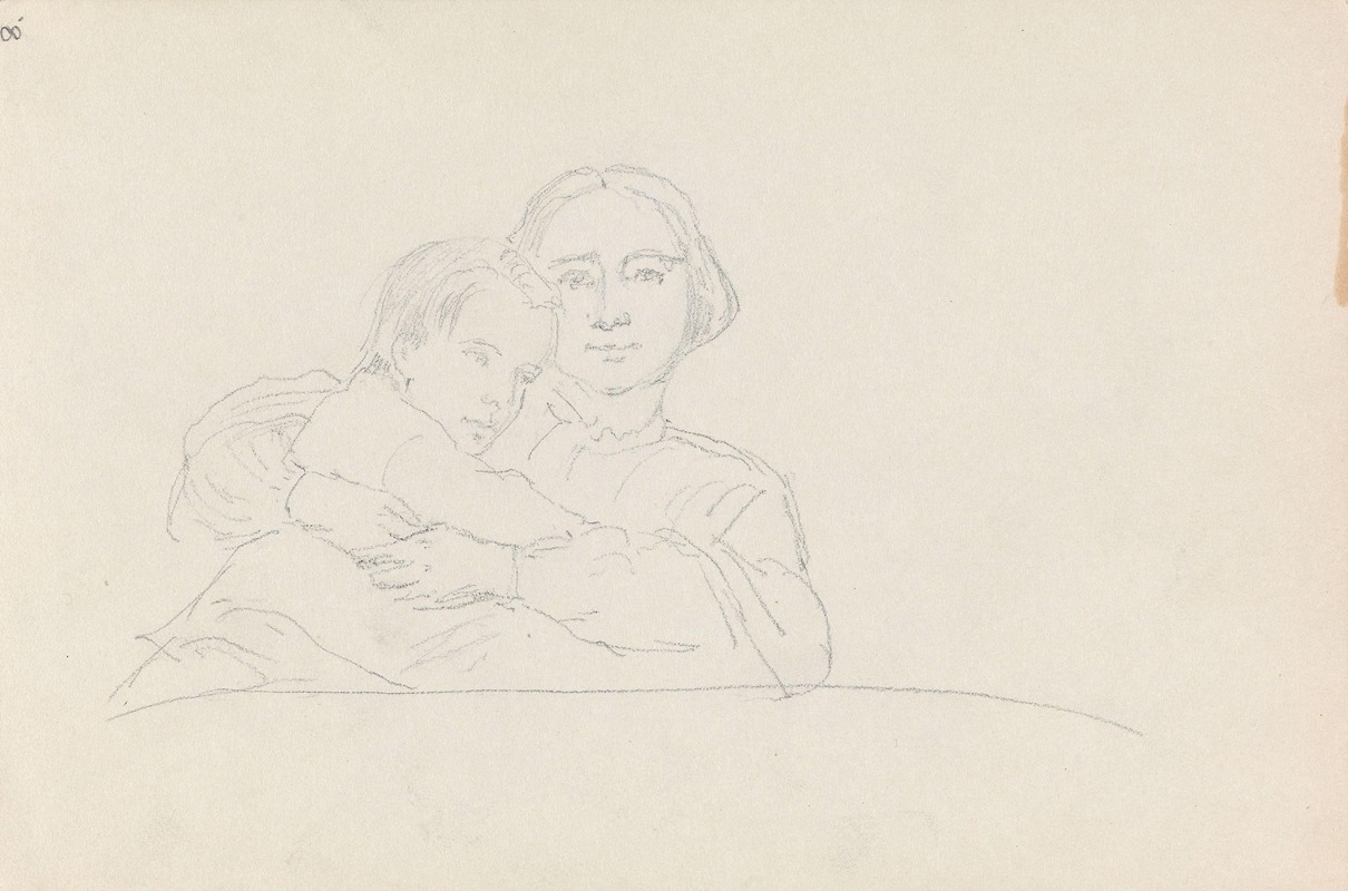 Adolph Tidemand - Mor og barn