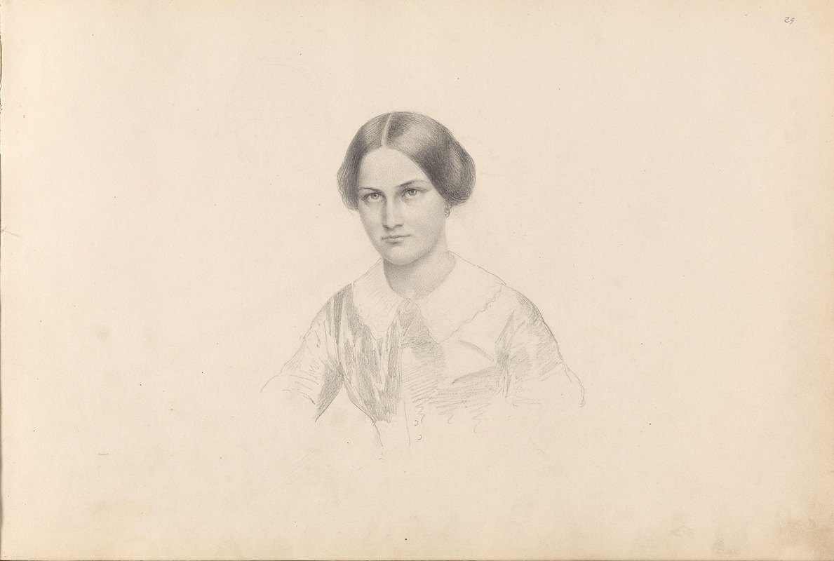 Adolph Tidemand - Portrait of a woman