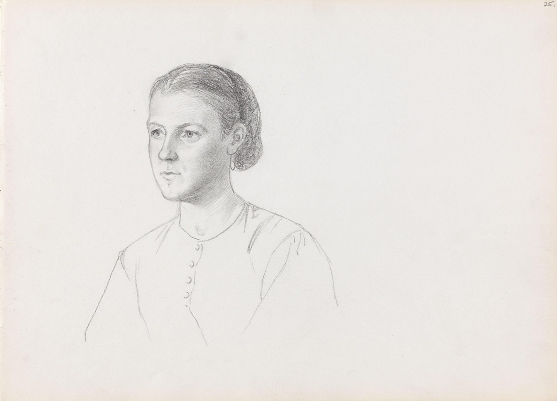 Adolph Tidemand - Portrait of a woman
