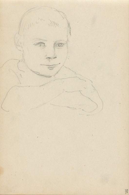 Adolph Tidemand - Portrett av gutt